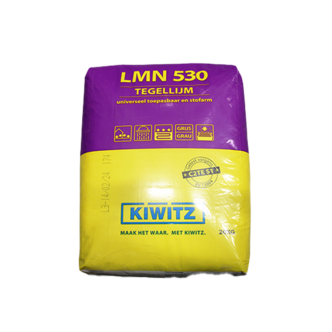 Kiwitz LMN 530 universeel toepasbare, stofarme tegellijm
