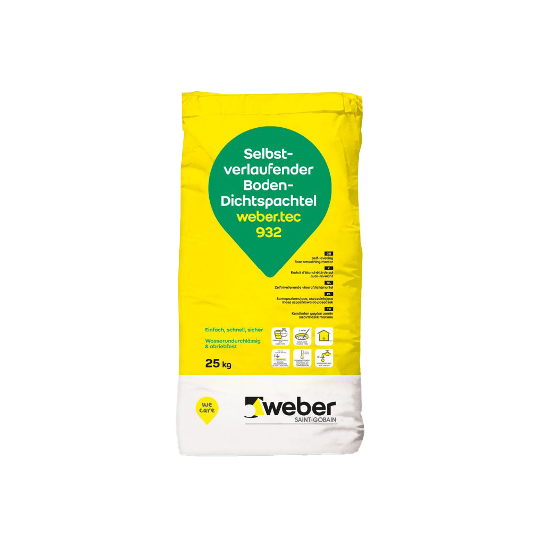 Weber.tec 932 waterdichte egalisatiemortel