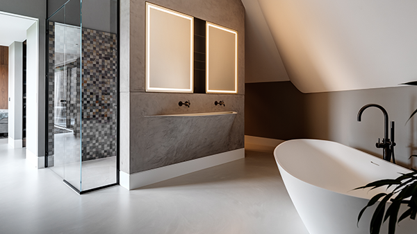 Villa in Geesteren: exclusieve wellness met vakwerk tegelondergrond