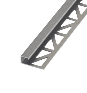 Blanke Cubeline afsluitprofiel - RVS geborsteld - 11 mm - 3.0 mtr