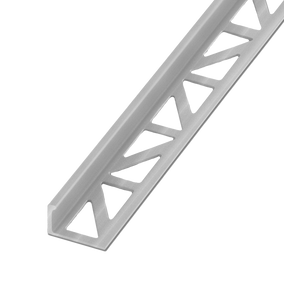 Blanke Tegelafsluitprofiel - ALU zilver mat geslepen en geanodiseerd - 11 mm - 2.7 mtr