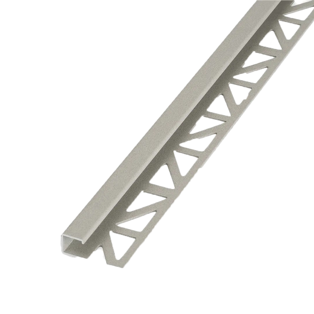 Blanke Tegelafsluitprofiel - ALU moonstone - 10 mm - 2.5 mtr