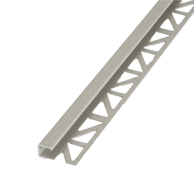 Blanke Tegelafsluitprofiel - ALU moonstone - 10 mm - 2.5 mtr