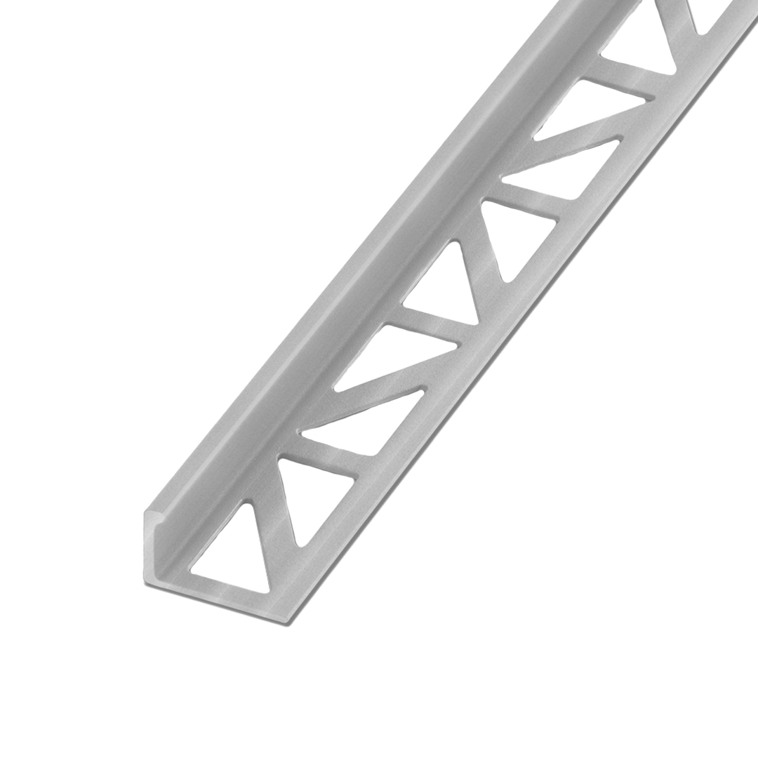Blanke Tegelafsluitprofiel - ALU zilverkleurig mat - 12.5 mm - 2.7 mtr