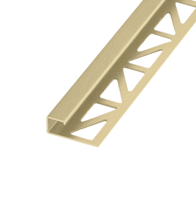 Blanke Cubeline afsluitprofiel - ALU goudkleurig mat ganodiseerd - 7 mm - 2.5 mtr