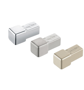 Blanke Cubeline buiten/binnenhoek - ALU zilverkleurig mat - 11 mm