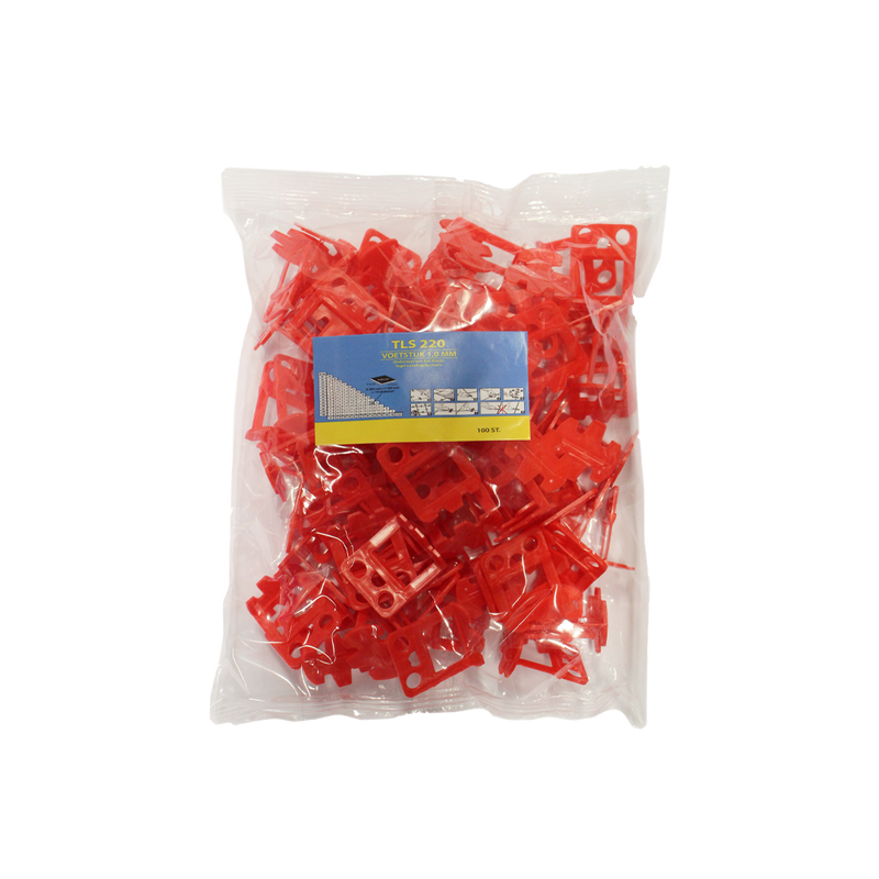 Kiwitz TLS 220 Voetstuk - 1,0 mm rood - 100 stuks