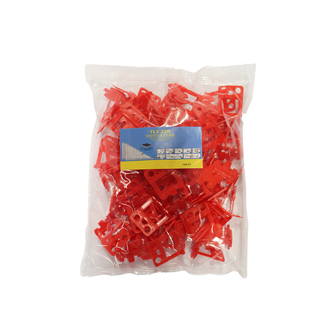 Kiwitz TLS 220 Voetstuk - 1,0 mm rood - 250 stuks