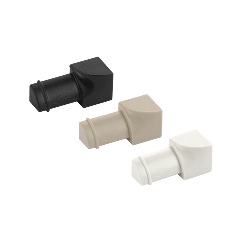 Kwartrondprofiel Binnenhoek Aluminium - zilver mat - 11 mm