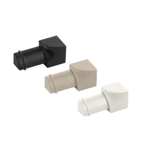 Kwartrondprofiel Binnenhoek Aluminium - zilver mat - 10 mm