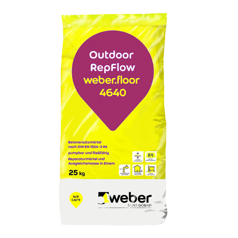 Weber.floor 4640 Outdoor RepFlow betonreparatiemortel
