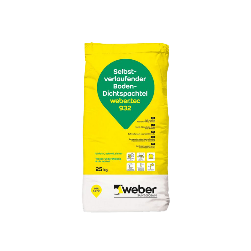 Weber.tec 932 waterdichte egalisatiemortel