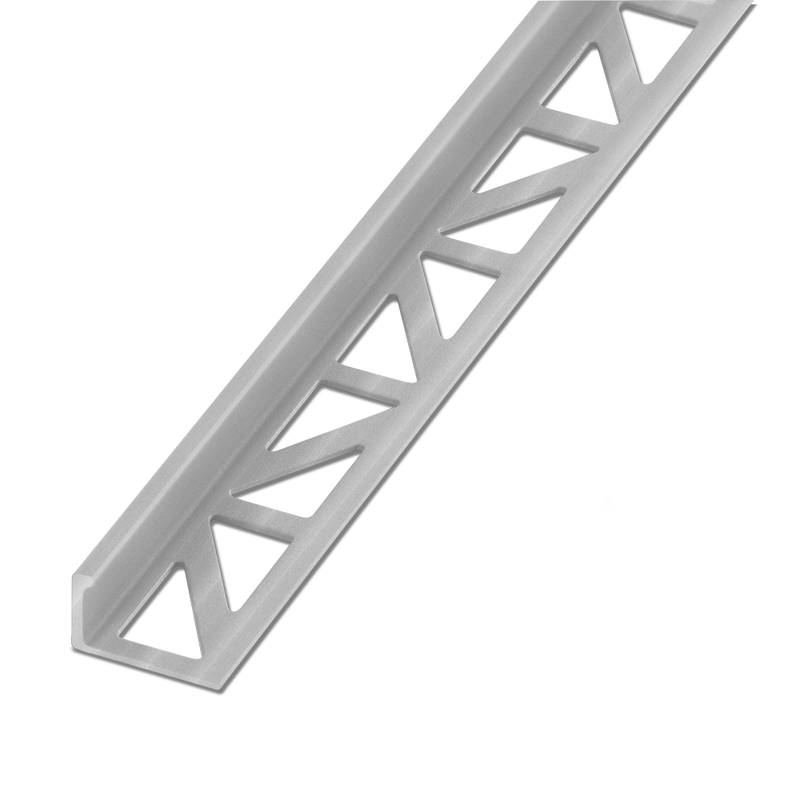 Blanke Tegelafsluitprofiel - ALU zilverkleurig mat - 10 mm - 2.7 mtr