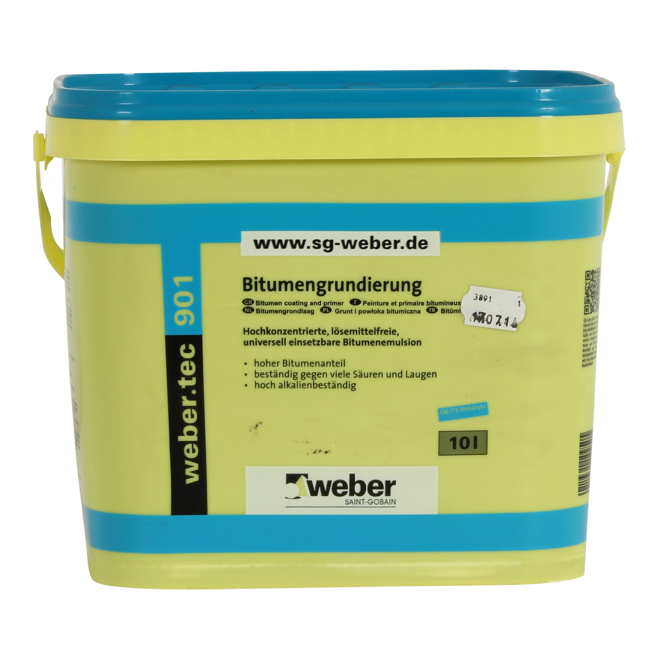weber.tec 901 geconcentreerde bitumenemulsie - 10 ltr