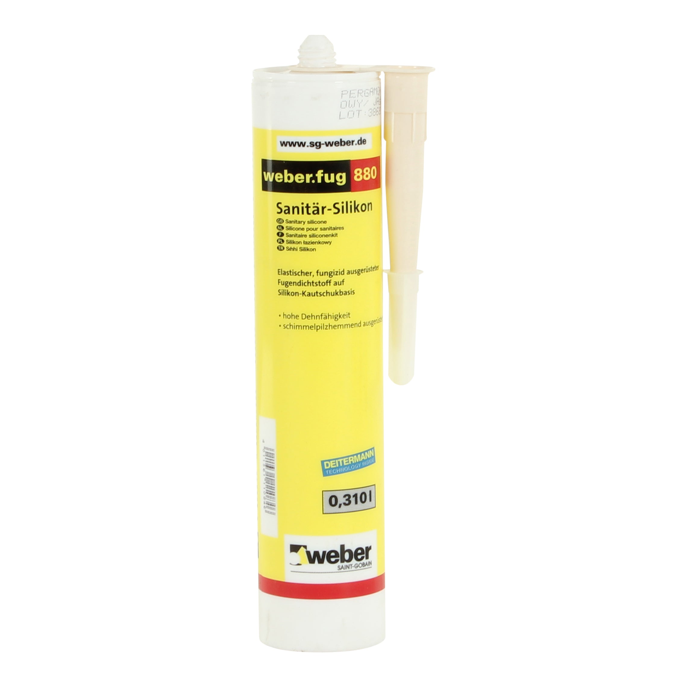 weber.fug 880 siliconenkit voor zwembaden - Transparant