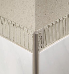Blanke Kwartrondprofiel - ALU zilverkleurig mat - 11 mm - 3.0 mtr