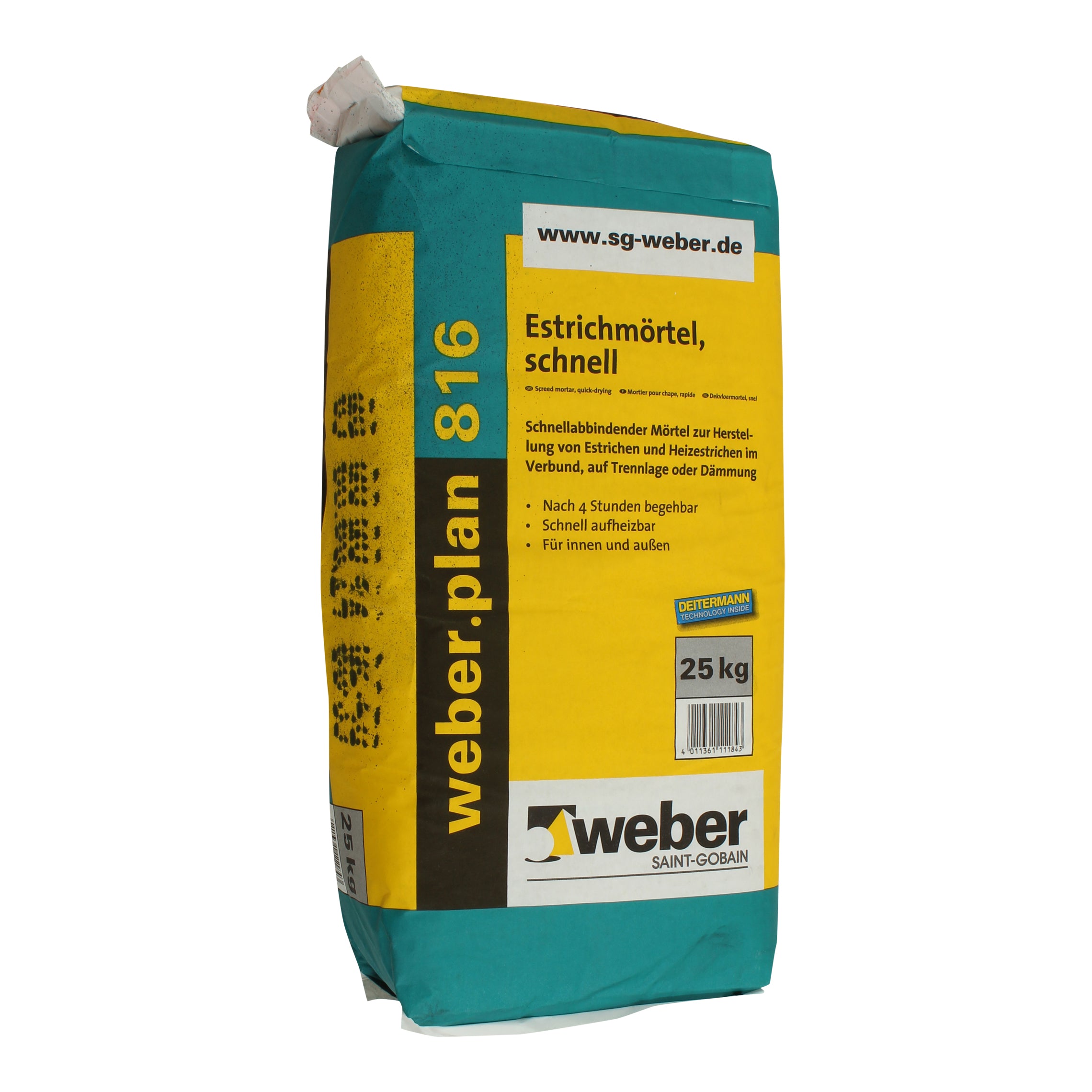 weber.plan 816 snelafbindende dekvloermortel