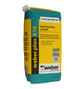 weber.plan 816 snelafbindende dekvloermortel