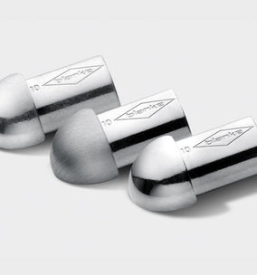 Kwartrondprofiel Buitenhoek Kunststof - wit - 6 mm