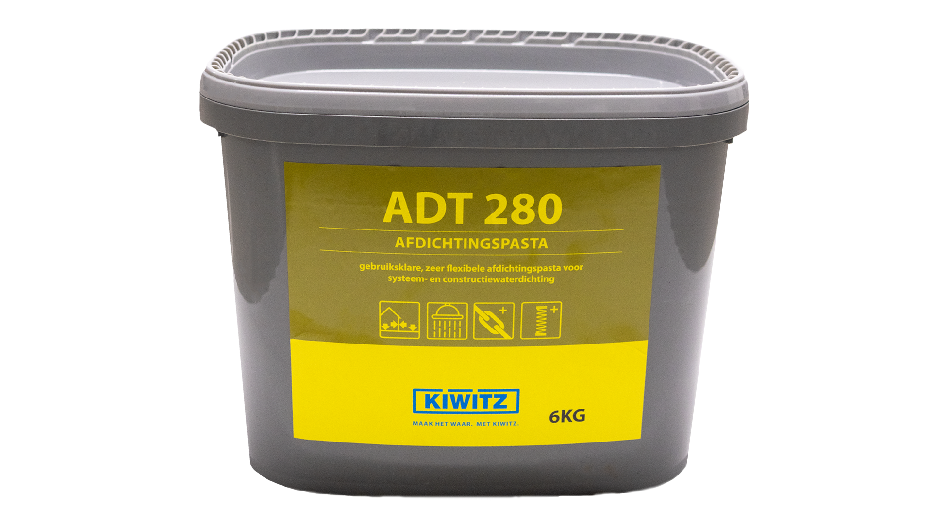Kiwitz ADT 280 – Flexibele waterdichtingspasta - 6 kg