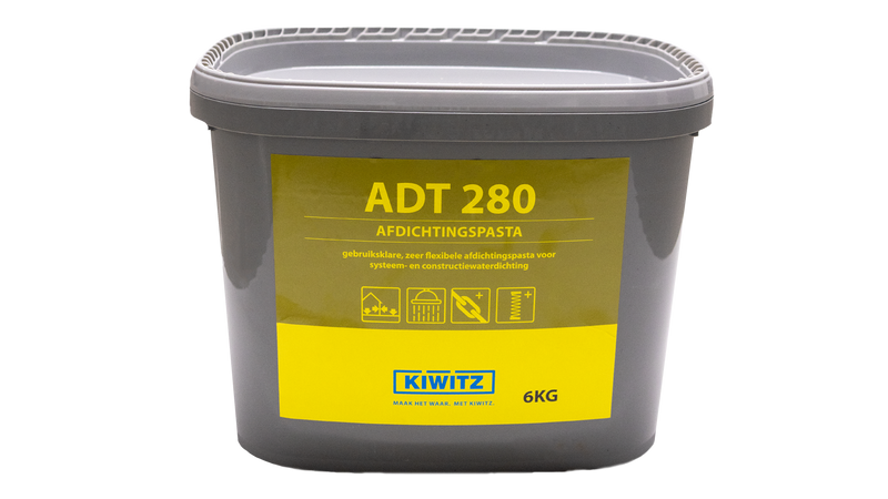 Kiwitz ADT 280 – Flexibele waterdichtingspasta - 6 kg