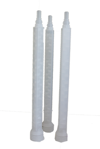Mengnozzle tbv 2K patroon voor intensieve menging