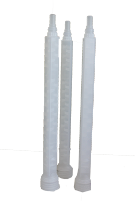 Mengnozzle tbv 2K patroon voor intensieve menging