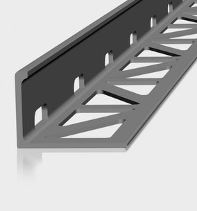 Blanke AF Profiel - middengrijs - 12,5 mm -  2,5 mtr