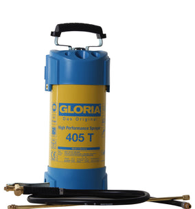 Gloria-hogedruk spuit 5 ltr blauw geel