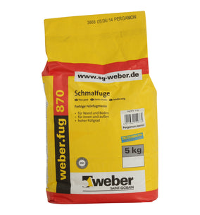 weber.fug 870 voegmortel - Zilvergrijs - 5 kg zak