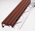 Blanke veiligheidsprofiel inlegstrip - grijs - 11 mm - 3 mtr