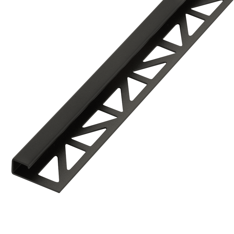 Blanke Cubeline afsluitprofiel - ALU zwart mat geanodiseerd - 11 mm - 2.5 mtr