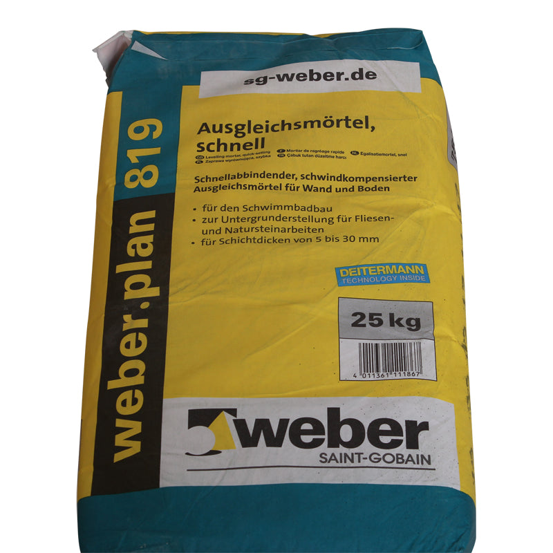 weber.plan 819 uitvlak- en egalisatiemortel
