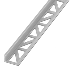 Blanke Tegelafsluitprofiel - ALU zilverkleurig mat - 8 mm - 2.7 mtr