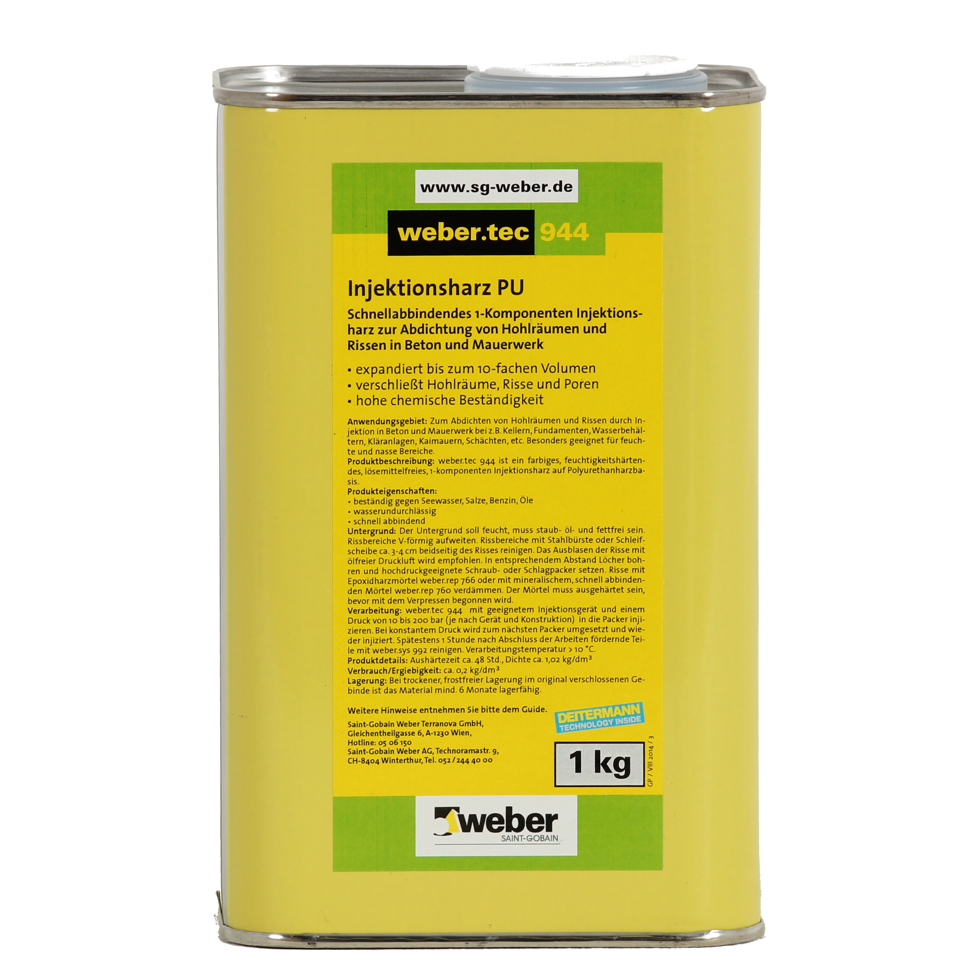 weber.tec 944 snelhardende, 1-K injectiehars