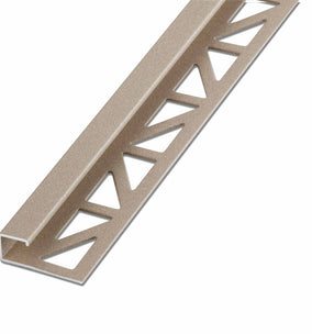 Blanke Cubeline afsluitprofiel - ALU sand tropez - 11 mm - 2.7 mtr