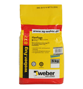 weber.fug 877 waterafstotende voegmortel - Cementgrijs - 5 kg