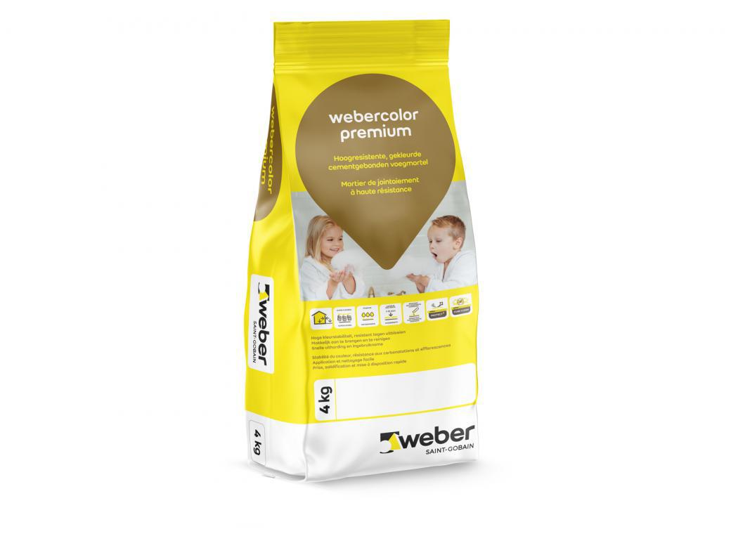 weber color premium sterk vuilafstotend voegmiddel met een hoge kleurintensiteit - Dakar - 4 kg