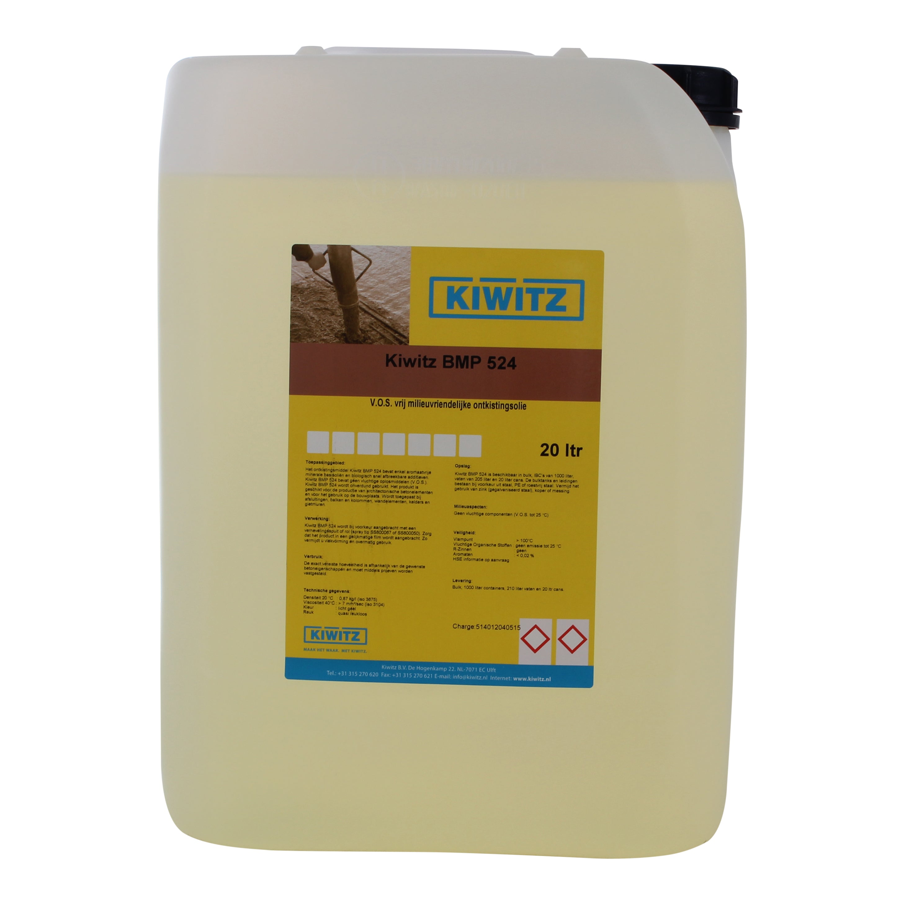 Kiwitz BMP 524 universele bekistingsolie - 20 kg