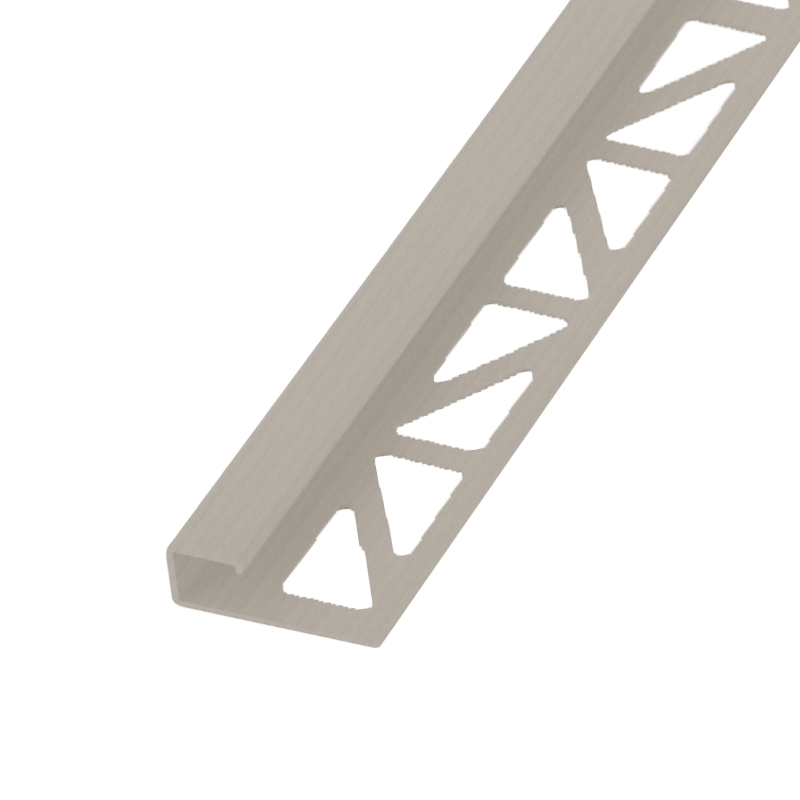 Blanke Cubeline afsluitprofiel - ALU titanium geanodiseerd - 7 mm - 3.0 mtr