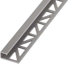 Blanke Cubeline afsluitprofiel - ALU stone grey - 11 mm - 2.5 mtr