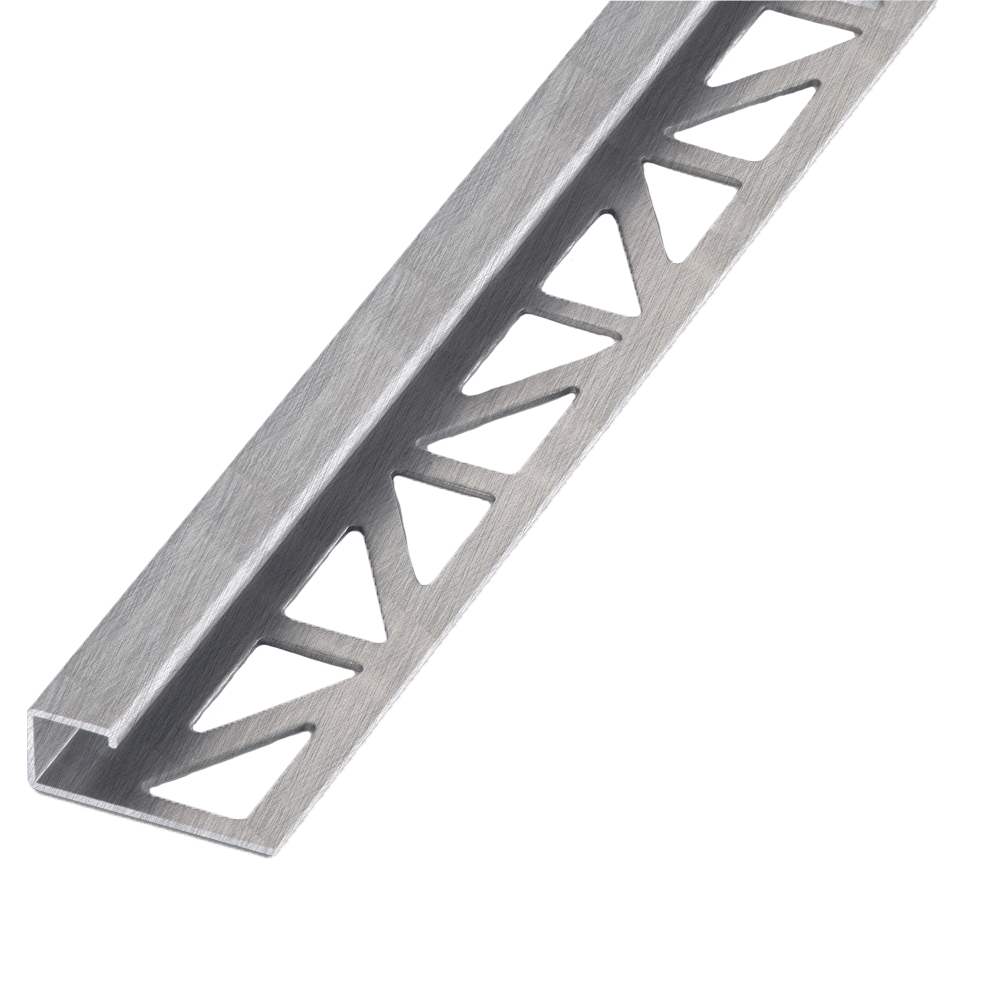 Blanke Cubeline afsluitprofiel - RVS gepolijst - 11 mm - 3.0 mtr