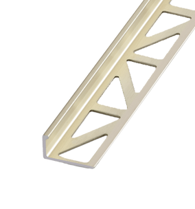 Blanke Tegelafsluitprofiel - ALU champagne geanodiseerd - 11 mm - 2.5 mtr