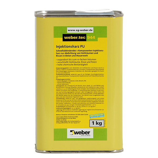 weber.tec 944 snelhardende, 1-K injectiehars