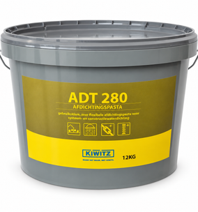 Kiwitz ADT 280 afdichtpasta – flexibel waterdicht van oppervlak tot detail - 12 kg