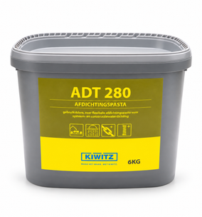Kiwitz ADT 280 afdichtpasta – flexibel waterdicht van oppervlak tot detail - 6 kg