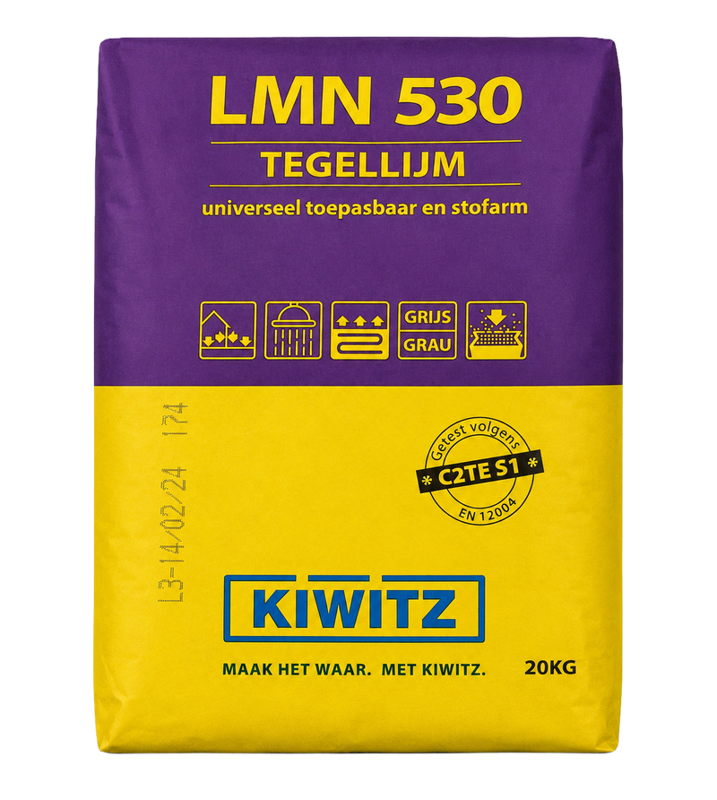 Kiwitz LMN 530 flexibele tegellijm 20 kg
