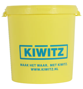 Kiwitz kunststof aanmaakemmer geel