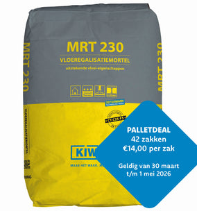 Kiwitz MRT 230 normaal afbindende egalisatiemortel (tot 30 mm)