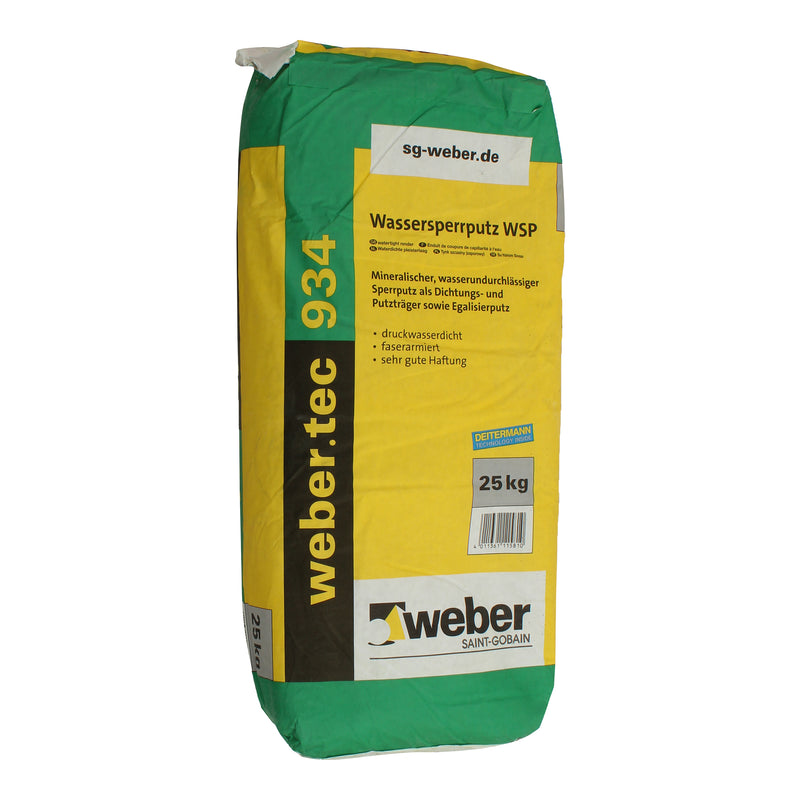 weber.tec 934 waterdichte pleisterlaag